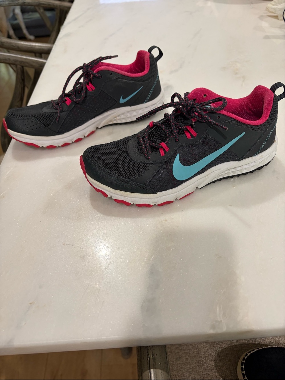 Nike Women's Black, Pink & Blue Athletic Sneakers